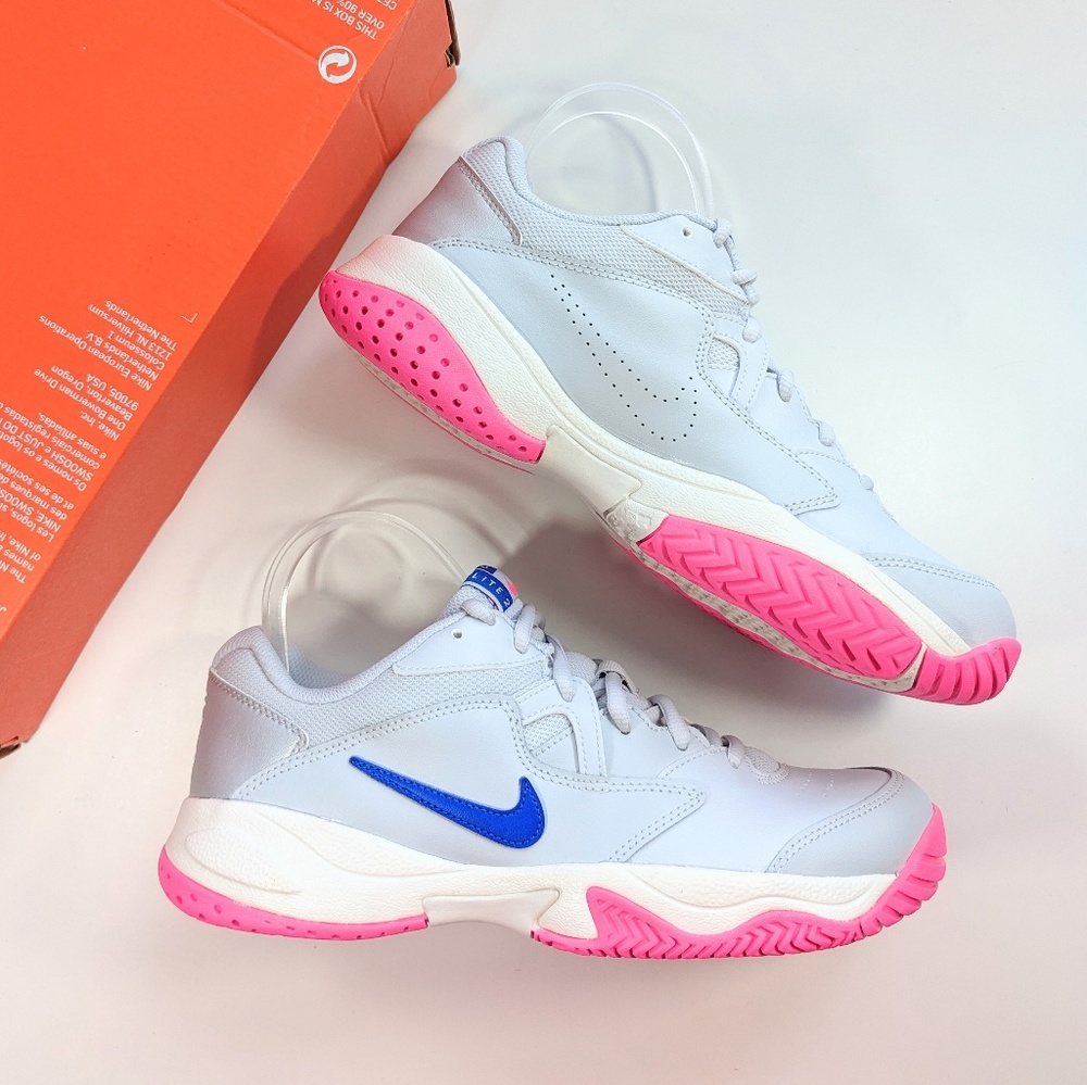 Nike Court Lite 2 Pure Platinum/Racer Blue - Picture 3 of 6